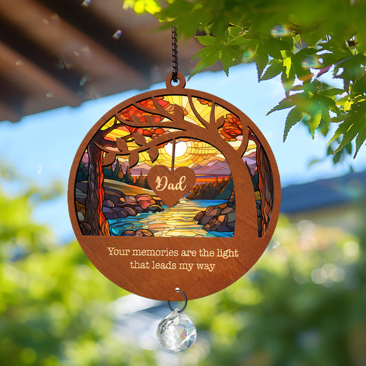 Loss Of Dad Sympathy Gift, Memorial Suncatcher, Father in Heaven, Memorial Gift, Loss Father Day